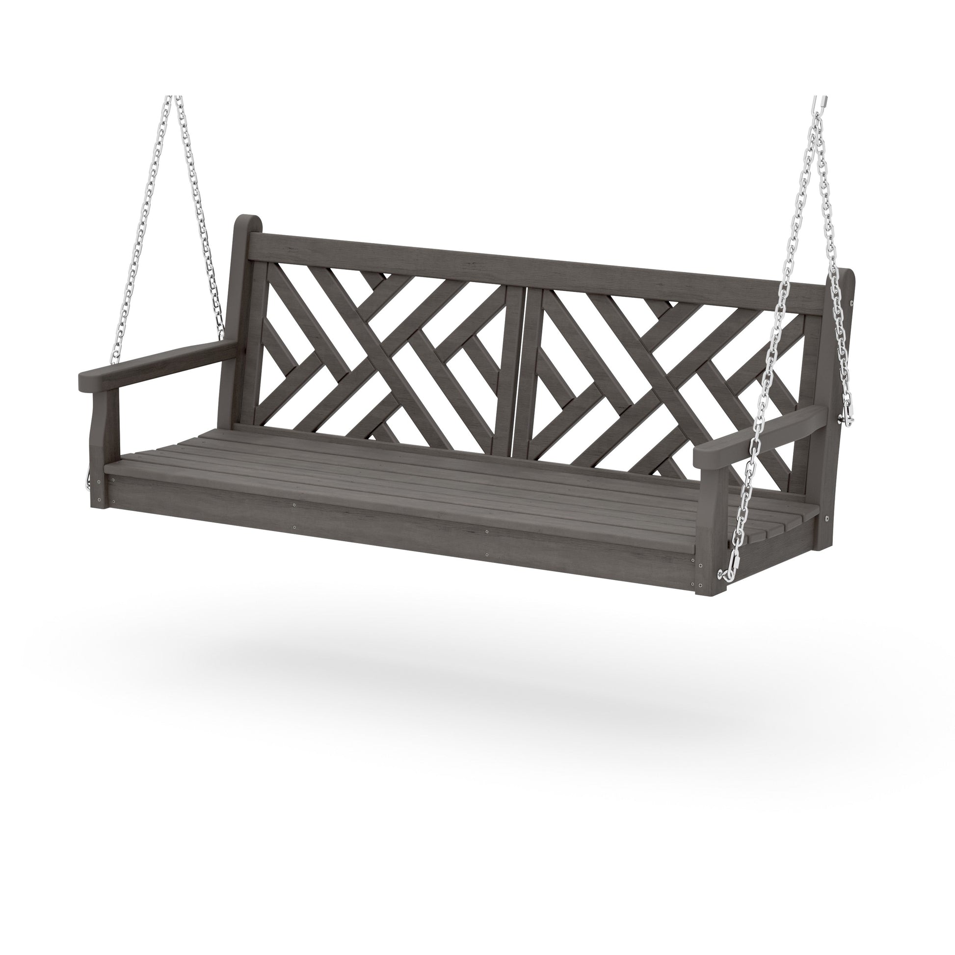 POLYWOOD Chippendale 60" Swing — Driftwood
