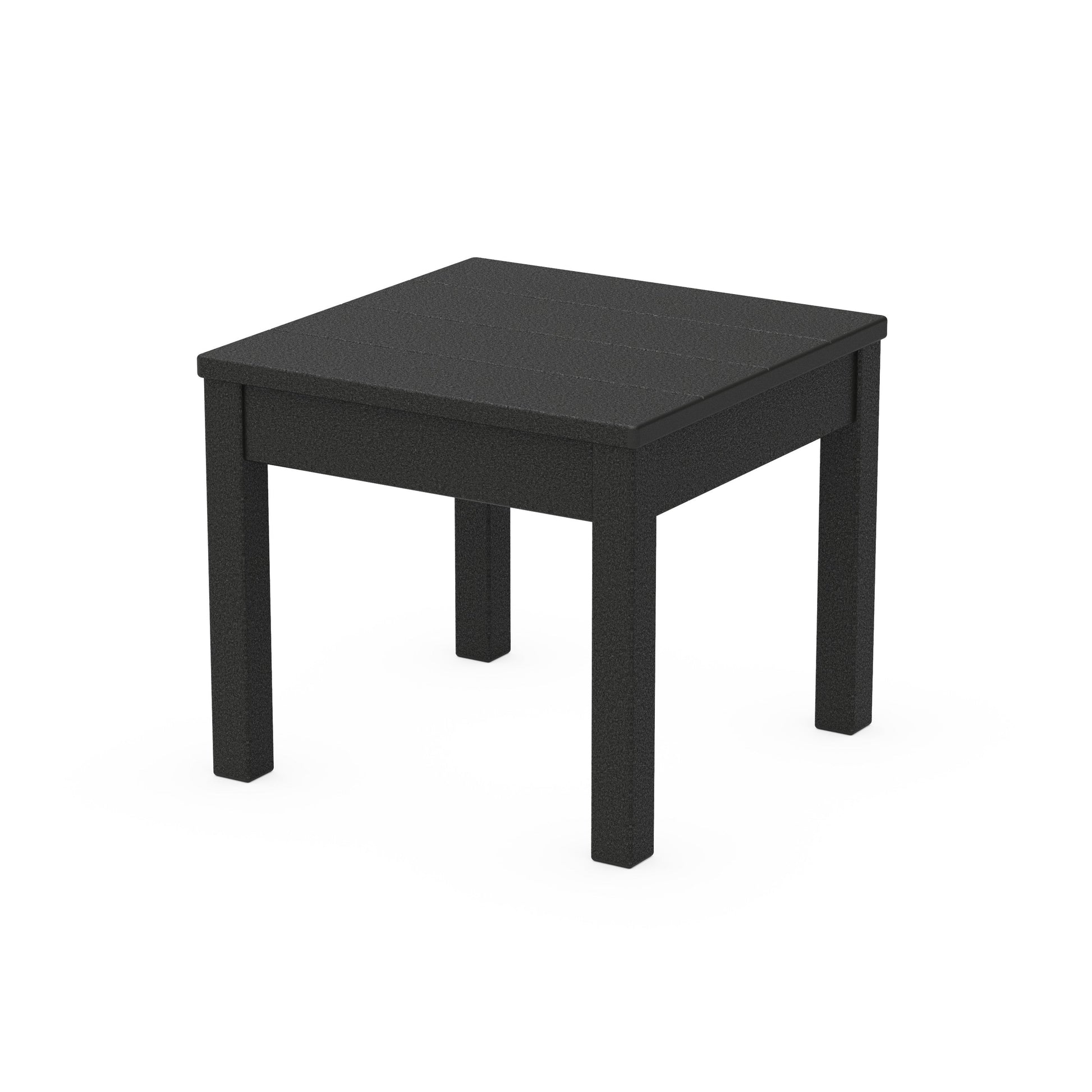 POLYWOOD 22" Square End Table — Black