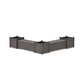 POLYWOOD 48" Nautical L- Shaped Planter Storage Bench Corner Set- Large — Driftwood