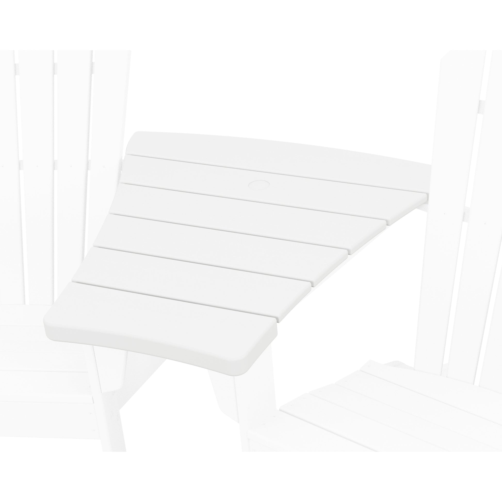 POLYWOOD Angled Adirondack Connecting Table — White