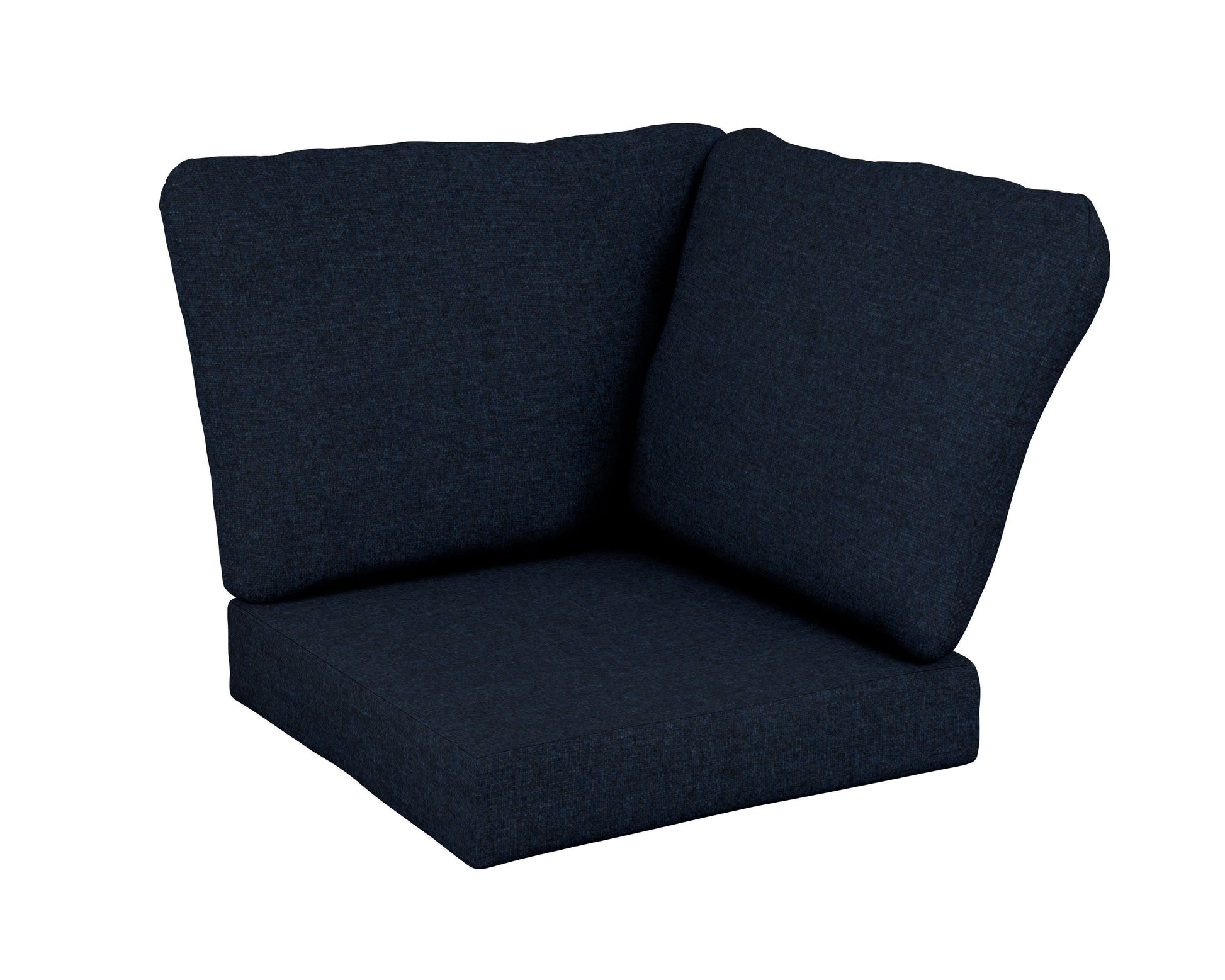 POLYWOOD Baffle Modular Corner Cushion — Marine Indigo
