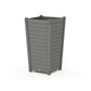POLYWOOD Nautical Large Tapered Square Tall Planter Box — Slate Grey