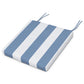POLYWOOD Acadia Dining Side Seat Pad — Cabana Stripe Sky Blue
