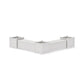 POLYWOOD 48" Vineyard L- Shaped Planter Storage Bench Corner Set- Large — Vintage White
