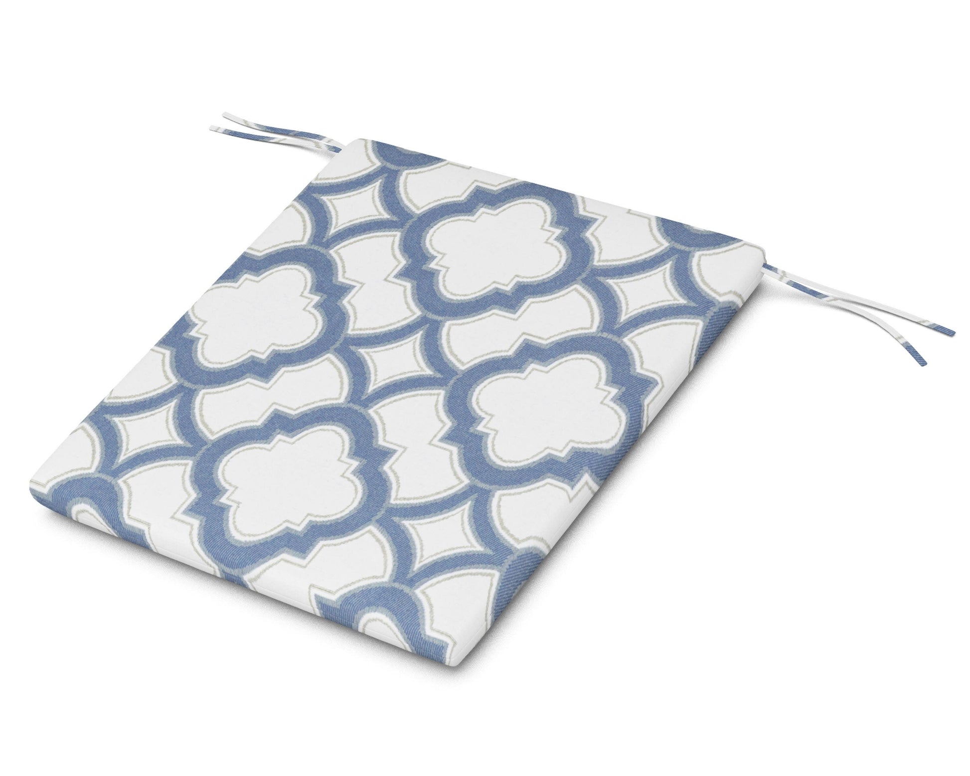 POLYWOOD AL100 Seat Pad — Trellis Sky Blue