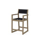 POLYWOOD EDGE Sling Counter Arm Chair — Vintage Sahara / Black Sling