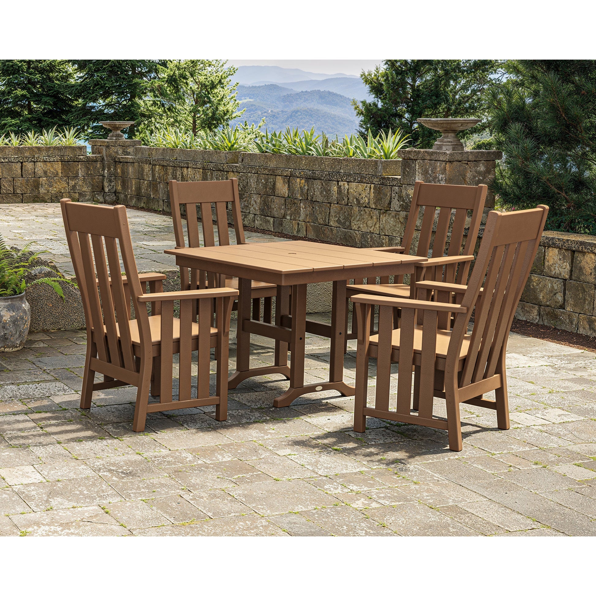 POLYWOOD Acadia 5-Piece Farmhouse Dining Set