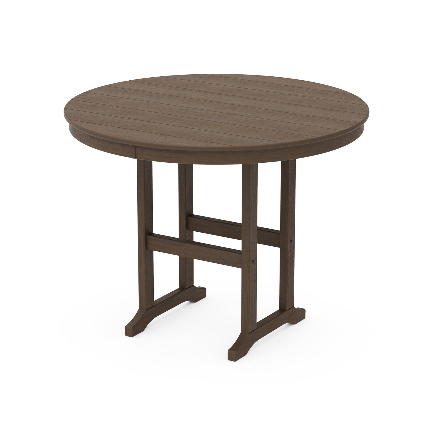 POLYWOOD 48" Round Farmhouse Counter Table — Kona