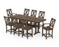 POLYWOOD Braxton 9-Piece Farmhouse Counter Set with Trestle Legs — Kona