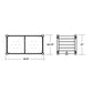 POLYWOOD Nautical Large Rectangle Double Planter Box