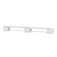 POLYWOOD 60" Country Living Straight Double Planter Bench Set — White