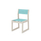 POLYWOOD EDGE Sling Dining Side Chair — Sand / Dupioni Aquamarine Sling
