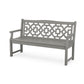 POLYWOOD Chinoiserie 60" Garden Bench — Slate Grey