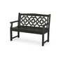 POLYWOOD Chinoiserie 48" Garden Bench — Black