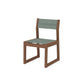 POLYWOOD EDGE Sling Dining Side Chair — Teak / Dupioni Sea Mist Sling