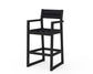 POLYWOOD EDGE Sling Bar Arm Chair — Black / Black Sling
