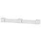 POLYWOOD 72" Vineyard Straight Double Planter Storage Bench Set- Large — White