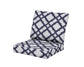 POLYWOOD Baffle Seat/Back Cushion — Trellis Navy