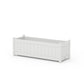 POLYWOOD Vineyard Rectangle Triple Planter Box — White