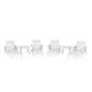 POLYWOOD Acadia 6-Piece Chaise Set — White
