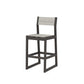 POLYWOOD EDGE Sling Bar Side Chair — Vintage Coffee / Birch Sling