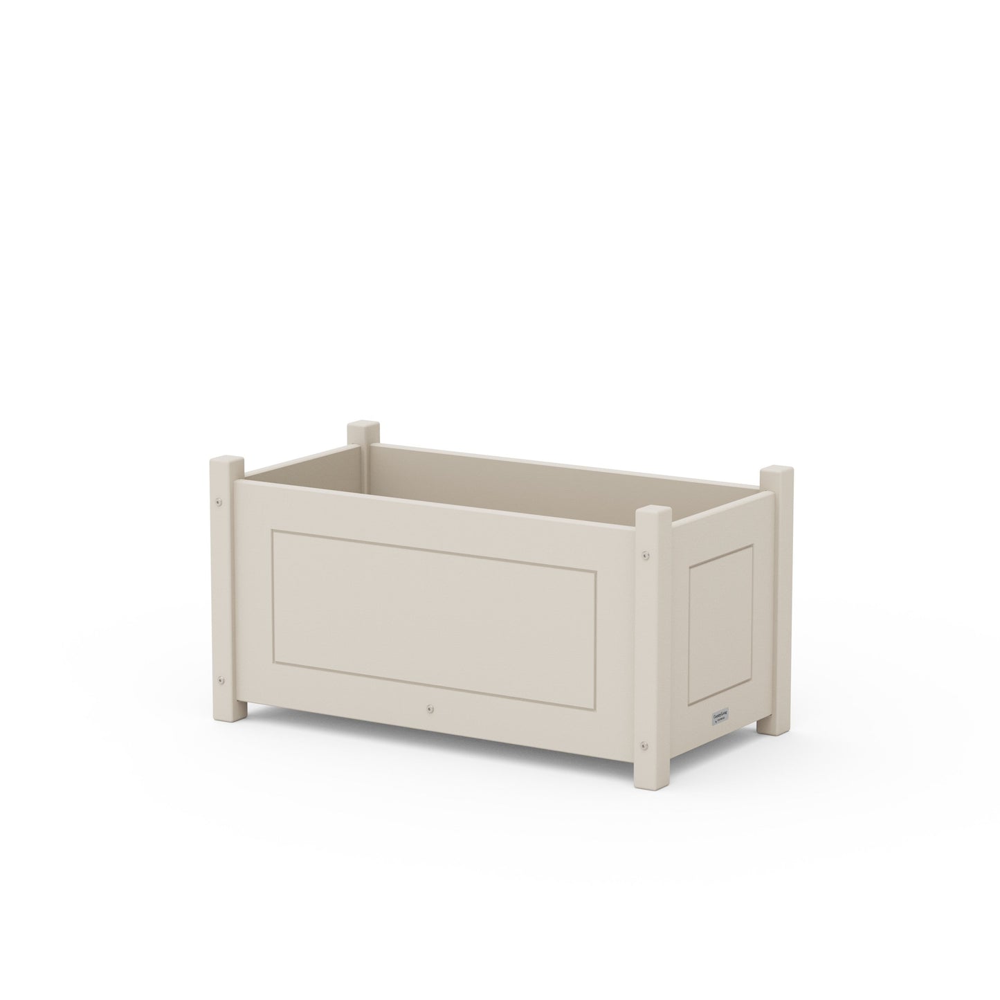 POLYWOOD Country Living Rectangle Double Planter Box — Sand