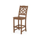 POLYWOOD Chinoiserie Bar Side Chair — Teak
