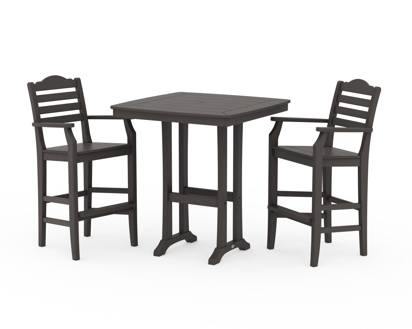 POLYWOOD Savannah 3-Piece Bar Set — Vintage Coffee
