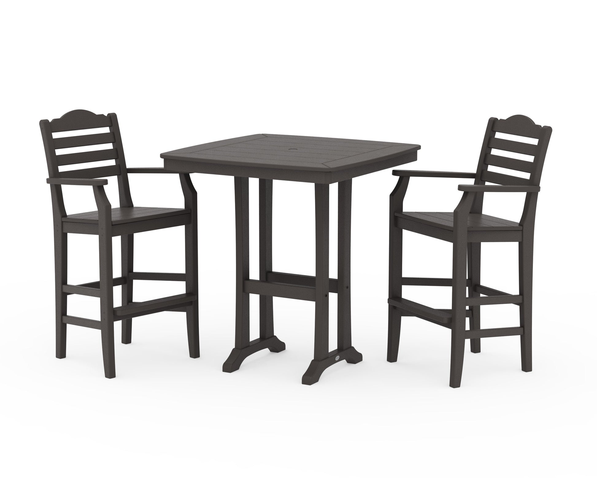 POLYWOOD Savannah 3-Piece Bar Set — Vintage Coffee