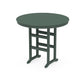 POLYWOOD 48" Round Farmhouse Bar Table — Green