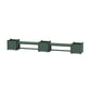 POLYWOOD 48" Vineyard Straight Double Planter Bench Set - Large — Green