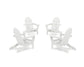POLYWOOD 4-Piece Classic Adirondack Conversation Set — White