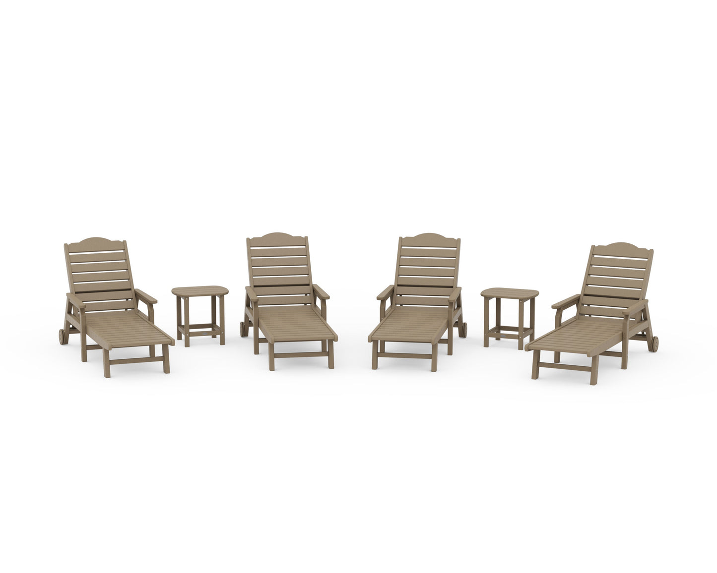 POLYWOOD 6-Piece Savannah Chaise Lounge Set — Vintage Sahara