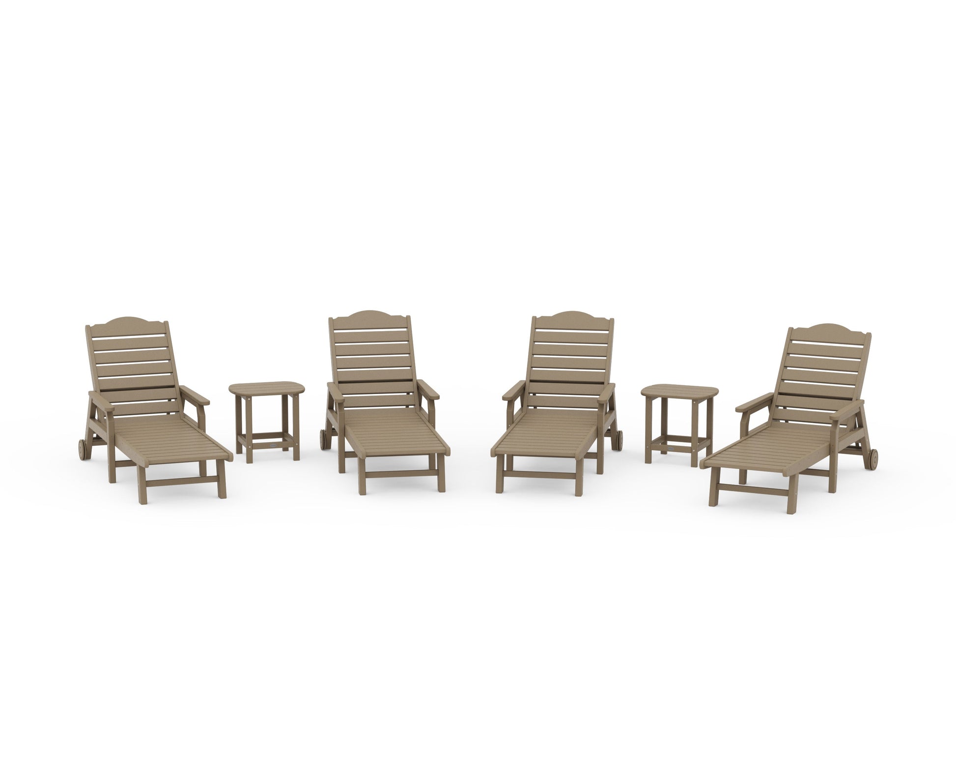 POLYWOOD 6-Piece Savannah Chaise Lounge Set — Vintage Sahara