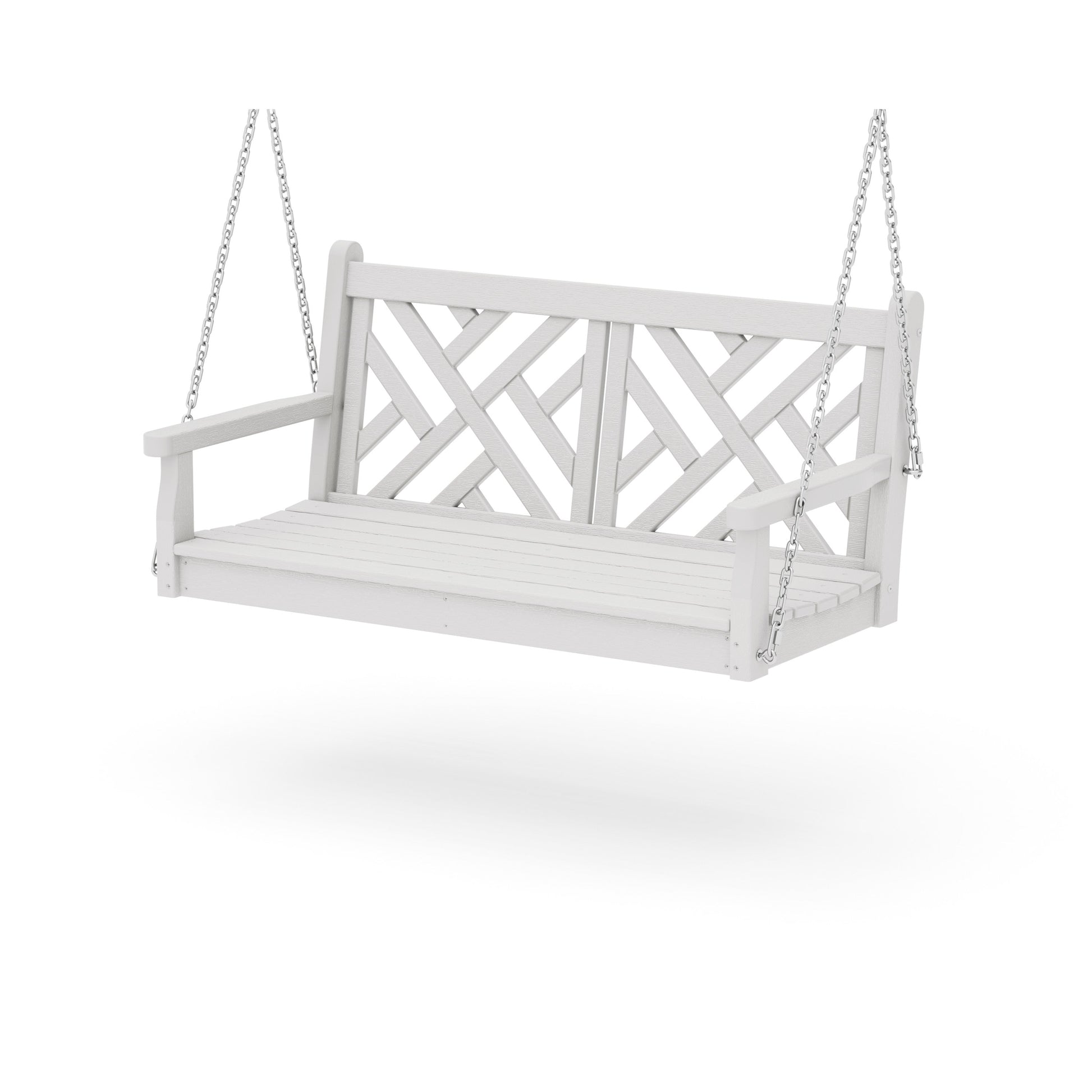 POLYWOOD Chippendale 48" Swing — Vintage White