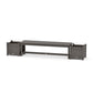 POLYWOOD 60" Vineyard Straight Planter Bench Set — Driftwood