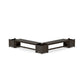 POLYWOOD 60" Country Living L- Shaped Planter Bench Corner Set — Vintage Coffee