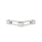 POLYWOOD 48" Vineyard L- Shaped Planter Bench Corner Set — Vintage White