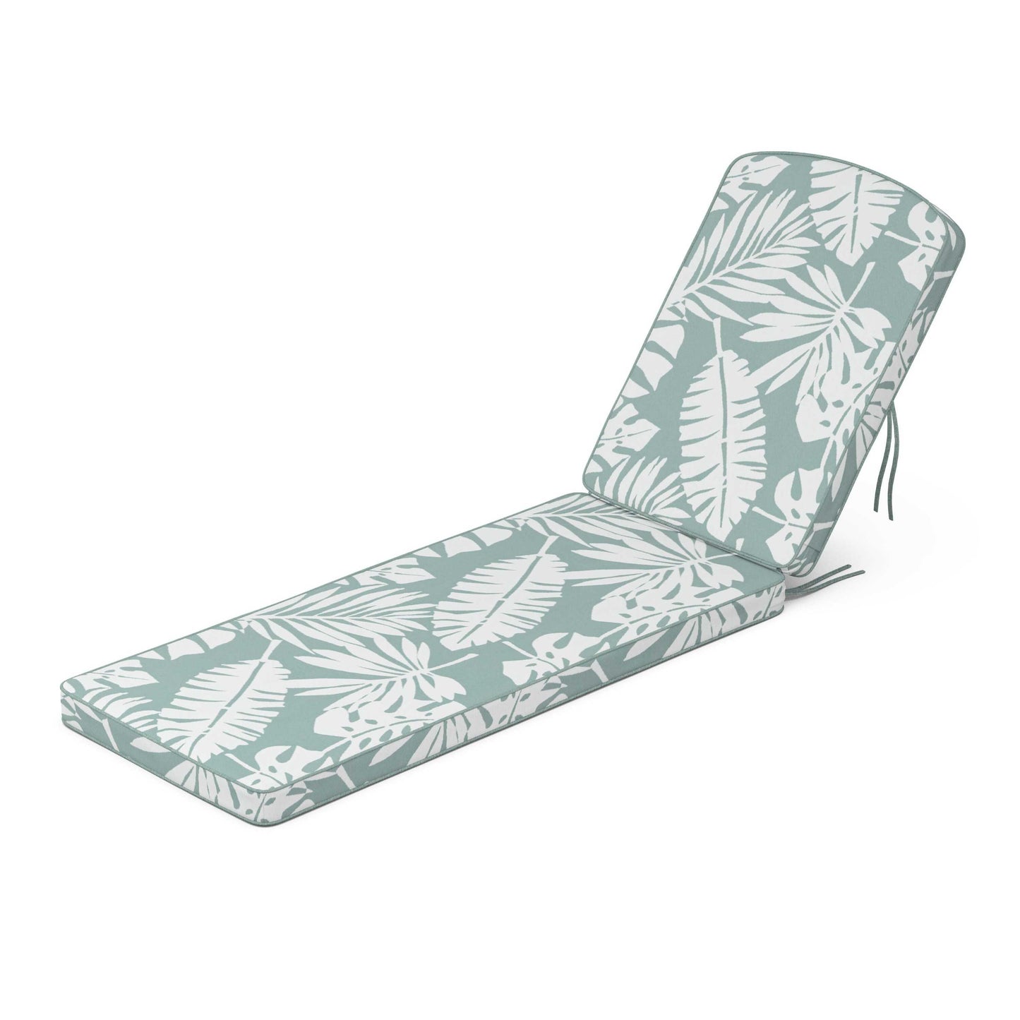 POLYWOOD Chinoiserie Chaise Cushion — Leaf Glacier Spa