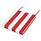 POLYWOOD Acadia Dining Side Seat Pad — Cabana Stripe Crimson