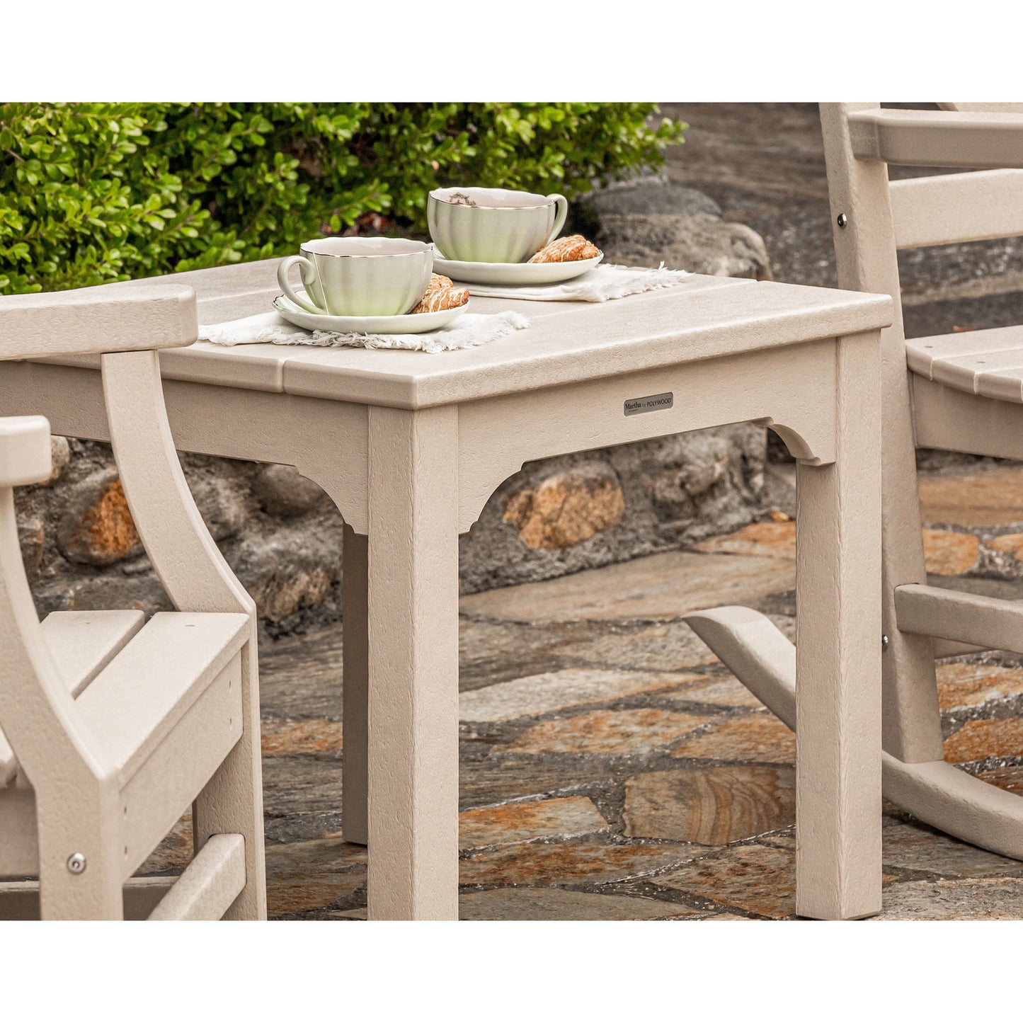 POLYWOOD Chinoiserie 3-Piece Rocking Chair Set