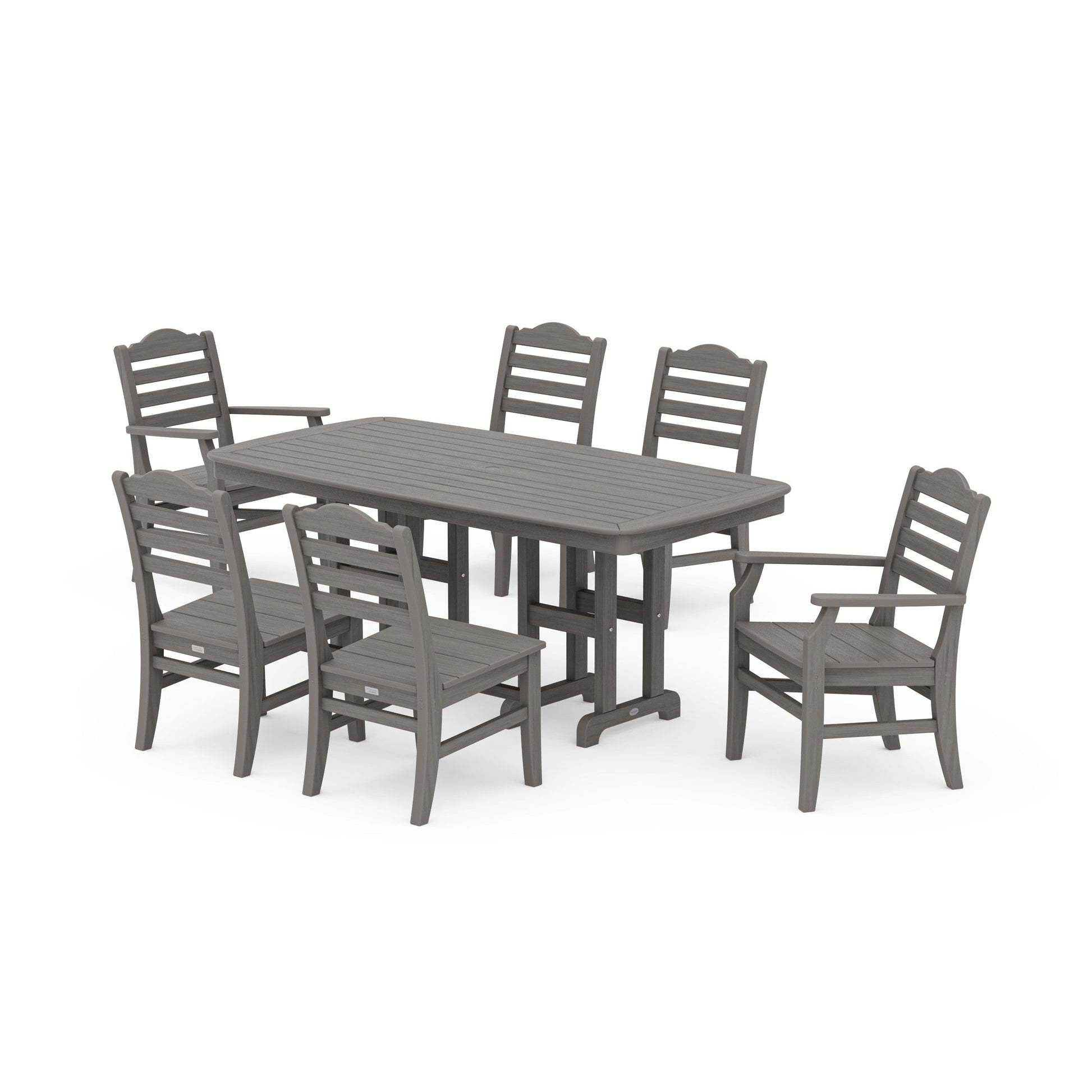 POLYWOOD Savannah 7-Piece Dining Set — Driftwood