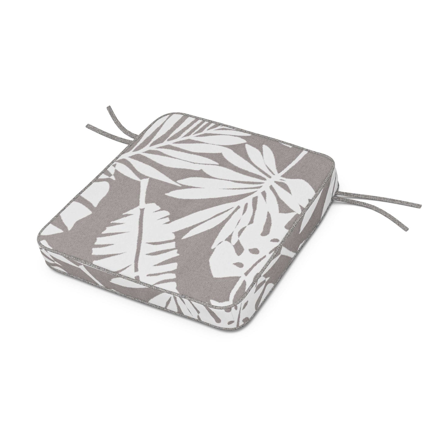 POLYWOOD Acadia Dining Arm Seat Cushion — Leaf Grey Mist