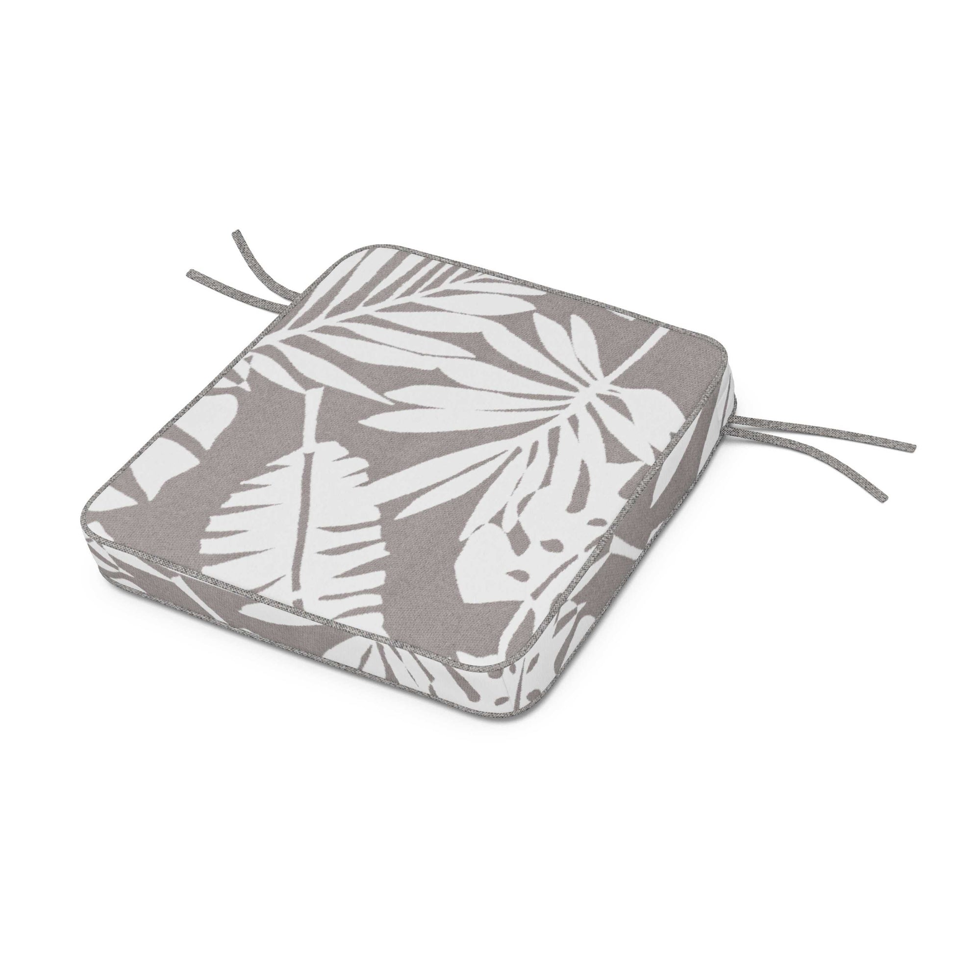 POLYWOOD Acadia Dining Arm Seat Cushion — Leaf Grey Mist