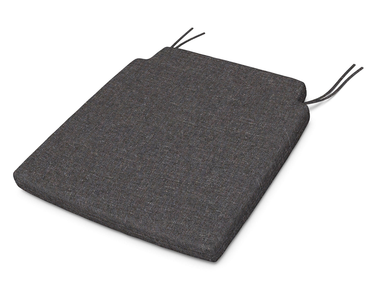 POLYWOOD Savannah Dining Seat Pad — Ash Charcoal