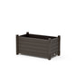 POLYWOOD Nautical Rectangle Double Planter Box — Vintage Coffee