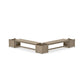 POLYWOOD 60" Nautical L- Shaped Planter Bench Corner Set — Vintage Sahara