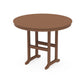 POLYWOOD 48" Round Farmhouse Counter Table — Teak