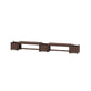 POLYWOOD 48" Nautical Straight Double Planter Bench Set — Mahogany