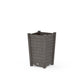 POLYWOOD Nautical Tapered Square Short Planter Box — Driftwood